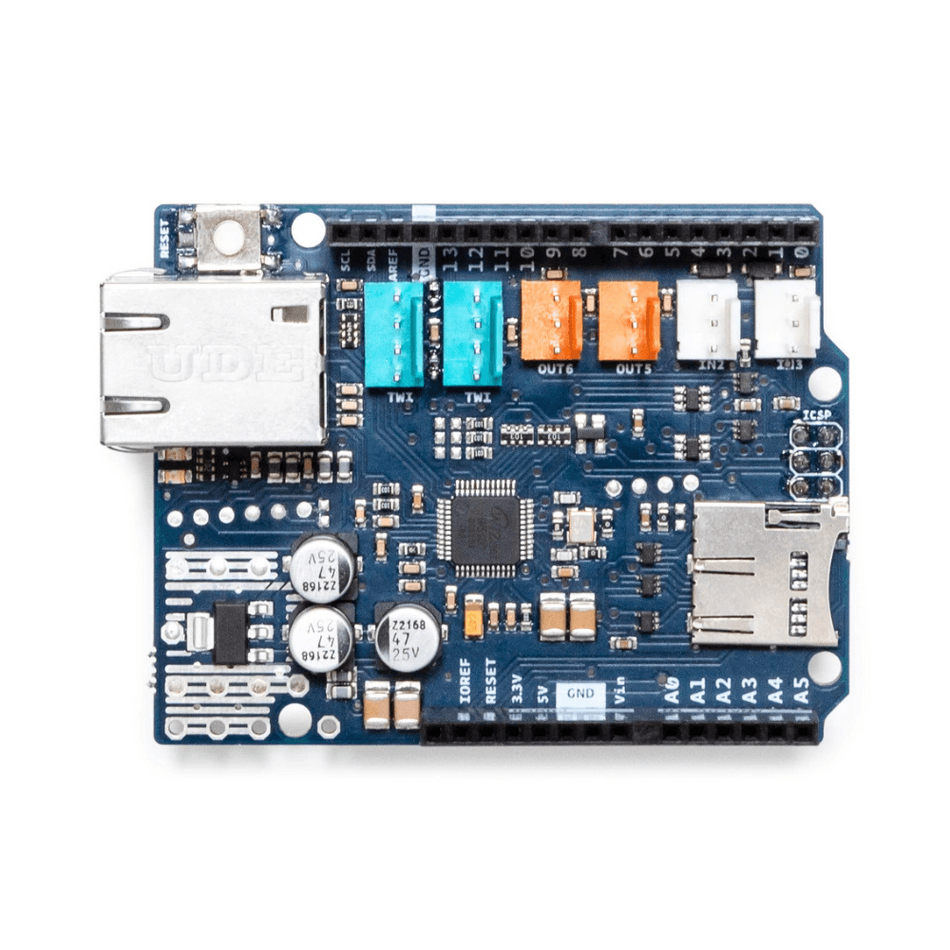 Placa de expansiune originala, Arduino Ethernet 2, W5500 cu microSD