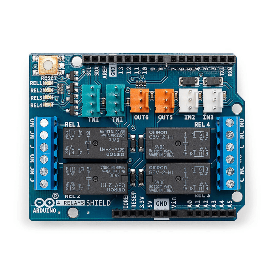 Placa de expansiune Arduino 4 Relays Shield, 4 Relee 2A, TinkerKit