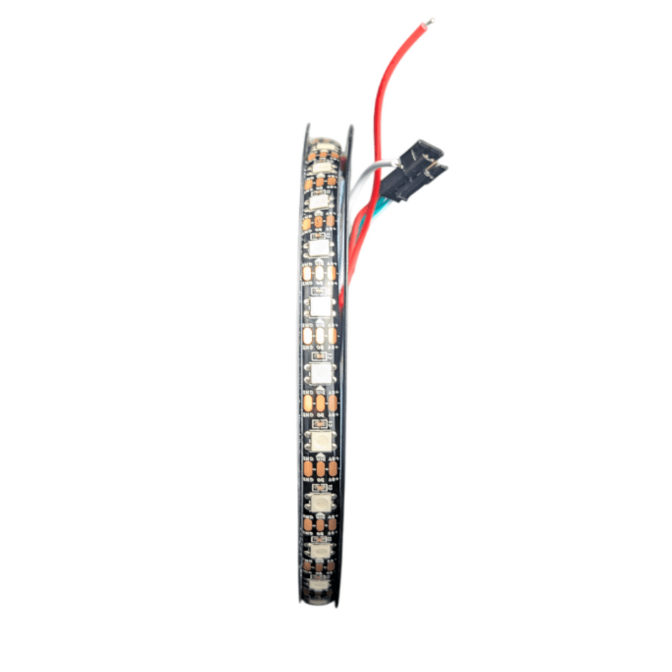 Banda LED RGB WS2812B 5m 60 LED/m, IP65, PCB negru