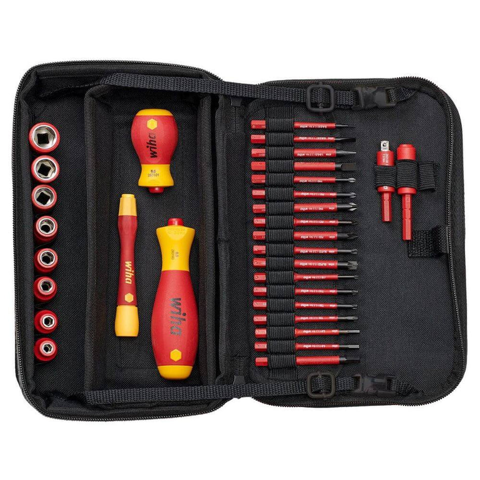 Set biti si tubulare VDE Wiha 43465, 32 piese
