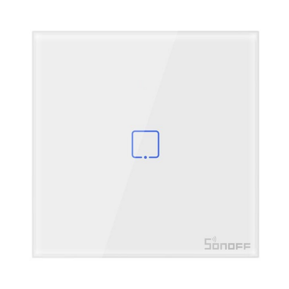 Buton touch Smart RF, 1 canal, alb, 433MHz, Sonoff T2EU1C-RF