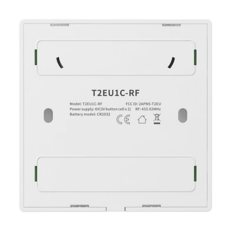 Buton touch Smart RF, 1 canal, alb, 433MHz, Sonoff T2EU1C-RF