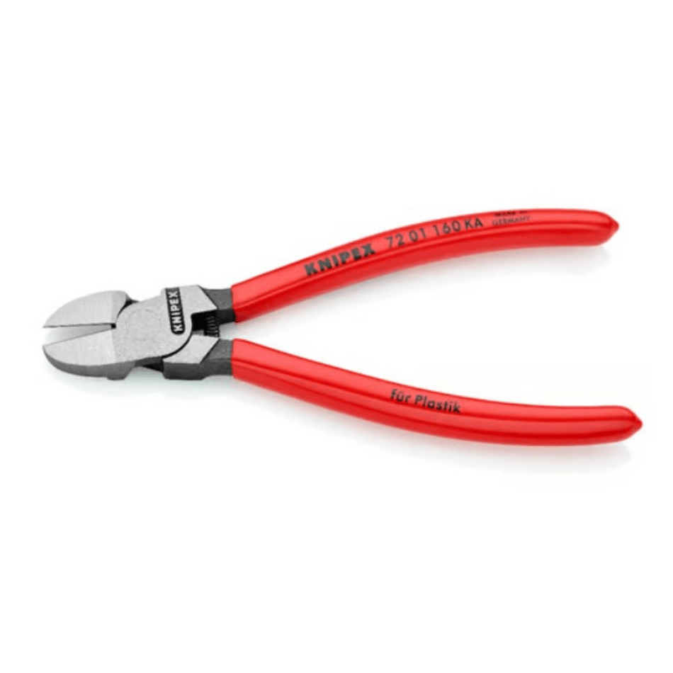 Cleste sfic cu tais diagonal pentru materiale plastice, Knipex 72 01 160 KA