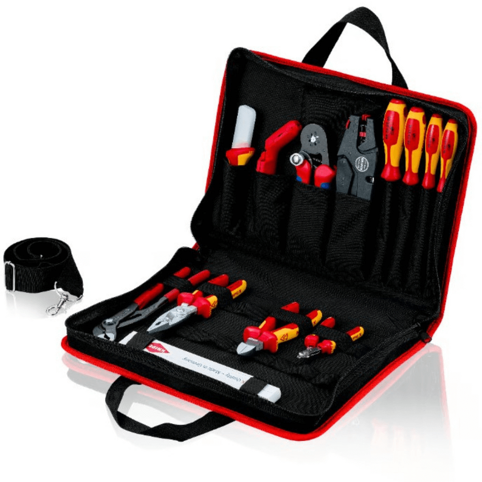 Geanta compacta electricieni KNIPEX 00 21 11, 12 piese