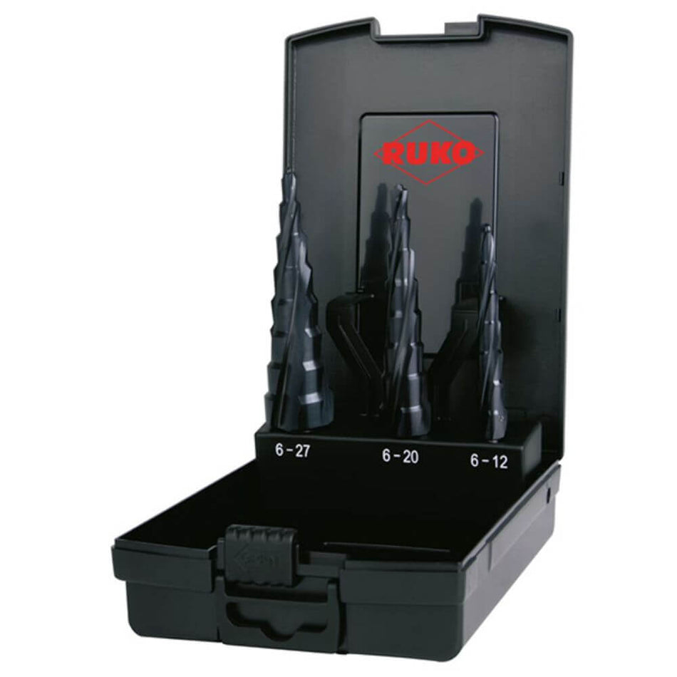 Set burghie in trepte Ruko 101087PRO UltimateCut MultiDrill HSS RuNaTec, 3 piese