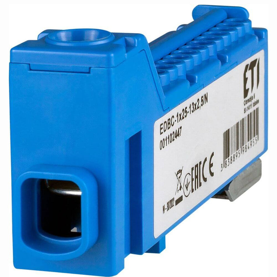 Bloc distributie EDBC-1x25-13x2,5/N ETI 001102447