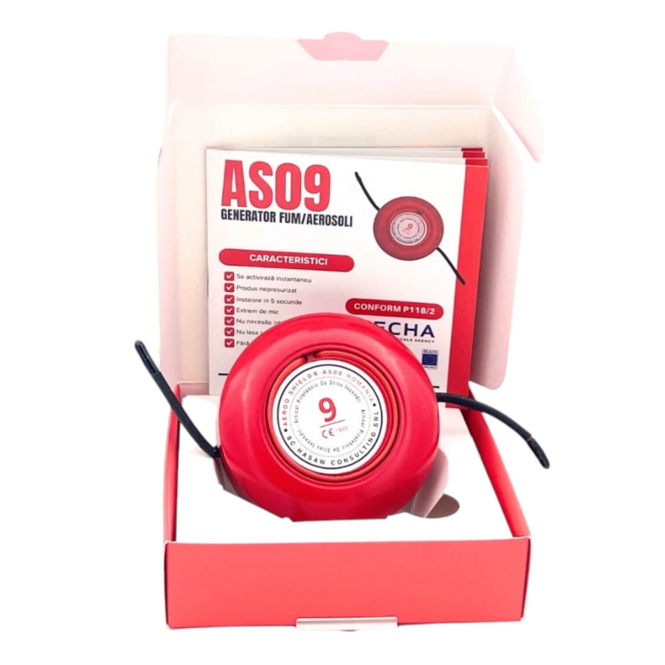 Sistem stingere incendiu cu aerosoli pentru panouri electrice, Aeroo Shield AS09
