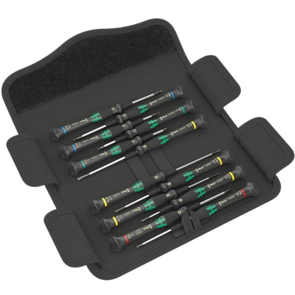 Set 12 surubelnite de precizie pentru aplicatii electronice - Kraftform Micro Wera 05073675001