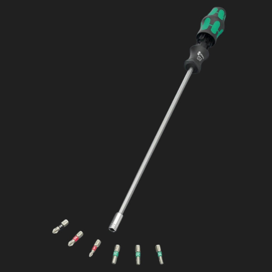 Set surubelnita lama 300 mm cu magazie de biti, 6 buc - Kraftform Kompakt 27 XL Universal 1 Wera 05051028001