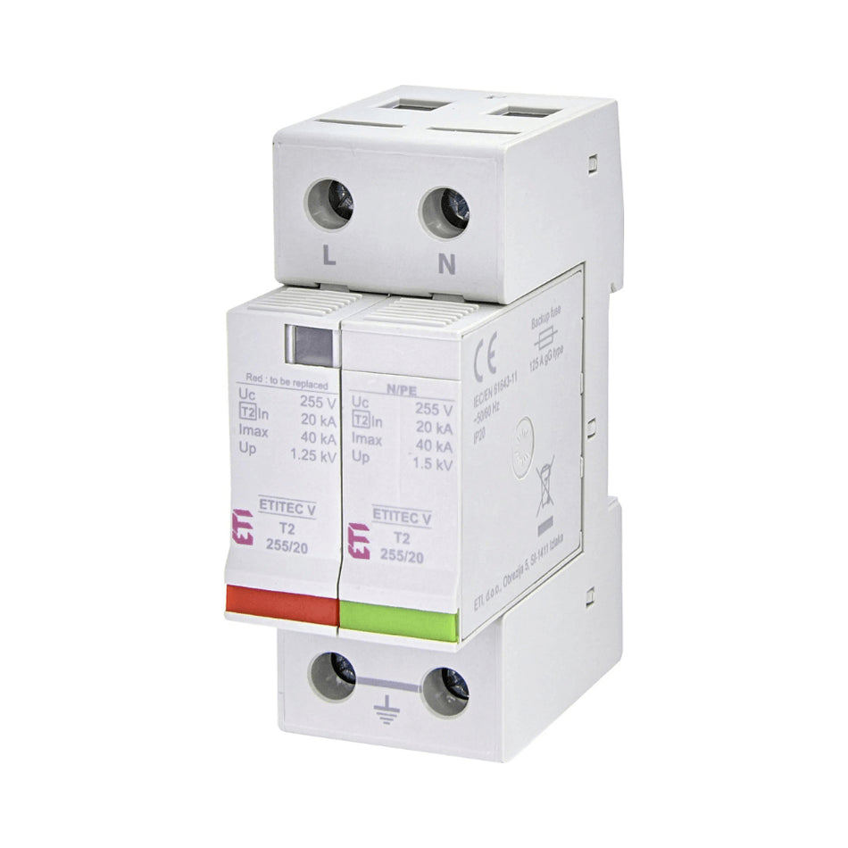 Protectie supratensiune ETITEC V T2 255/20 1+1 - ETI 002442954