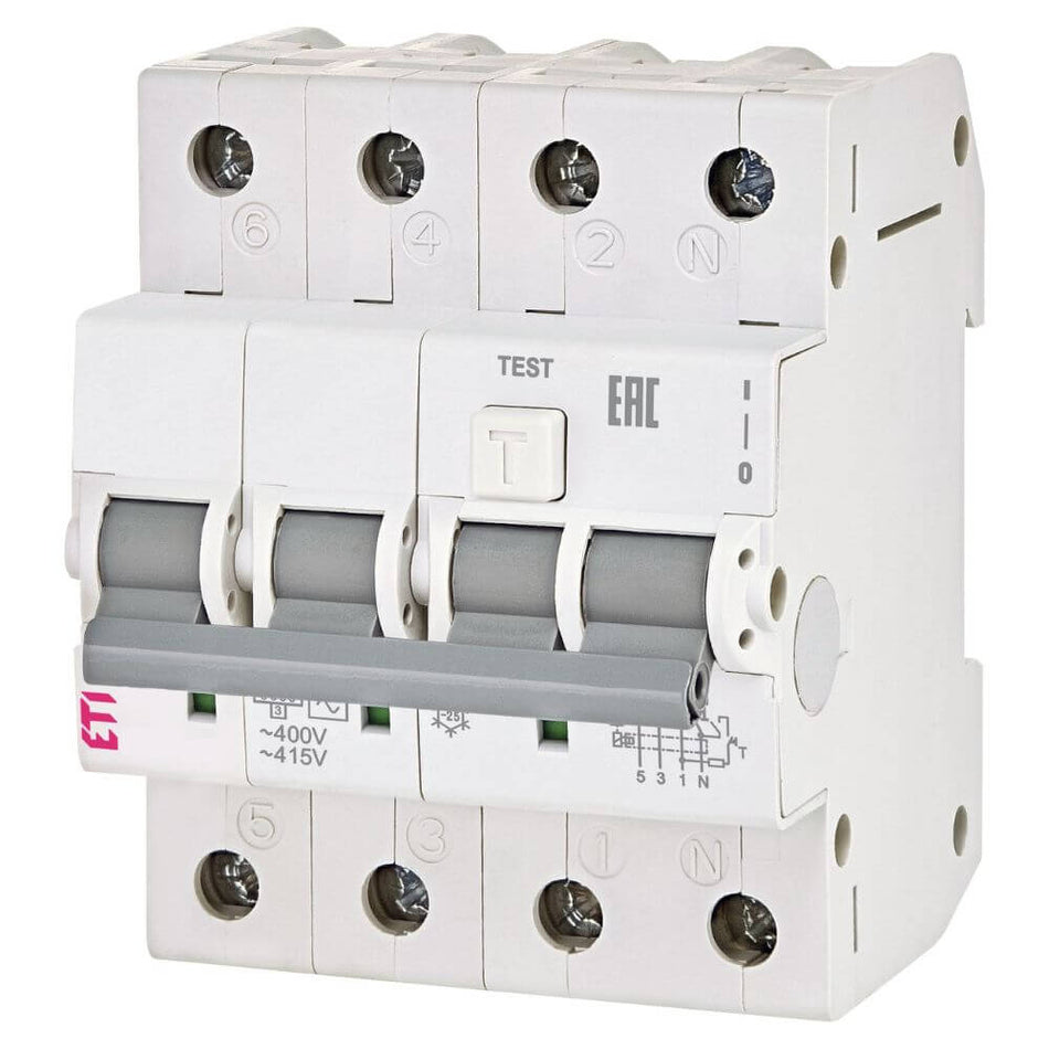 Diferential RCBO KZS-4M 3p+N A B32/0.03 - ETI 002174907