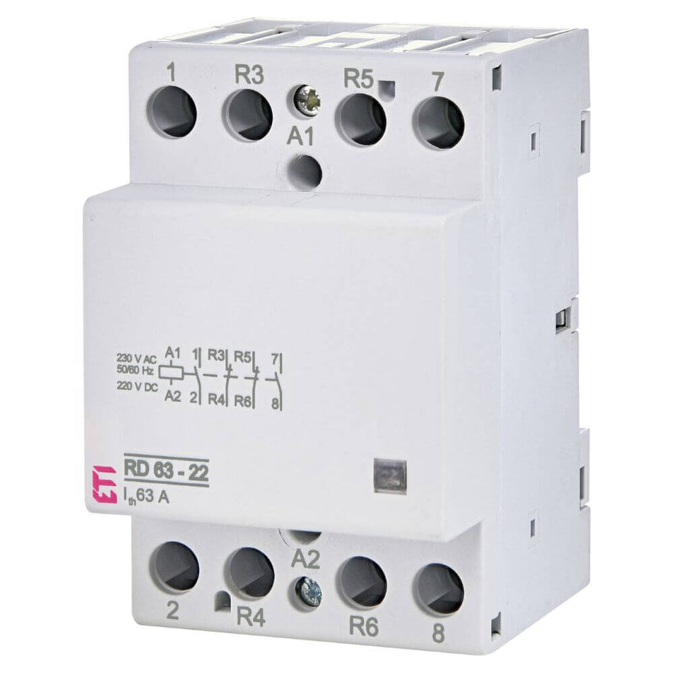 Contactor modular RD 63-22-230V AC/DC - ETI 002464030