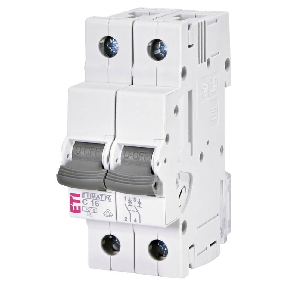 Siguranta automata ETIMAT P6 2p C16 - ETI 001900230