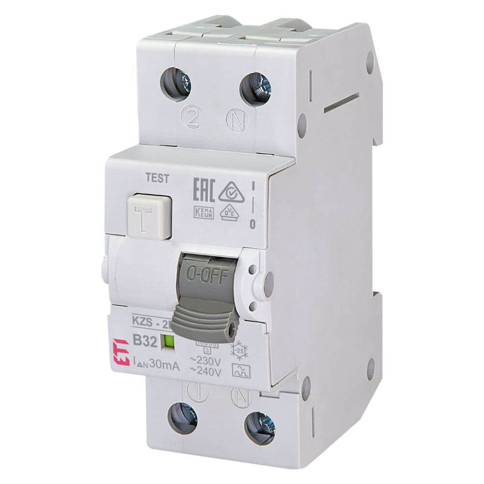 Diferential RCBO KZS-2M A B32/0.03 - ETI 002173207