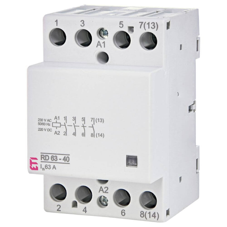 Contactor modular RD 63-40-230V AC/DC - ETI 002464026