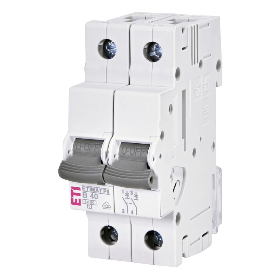 Siguranta automata ETIMAT P6 2p B40 - ETI 001900214