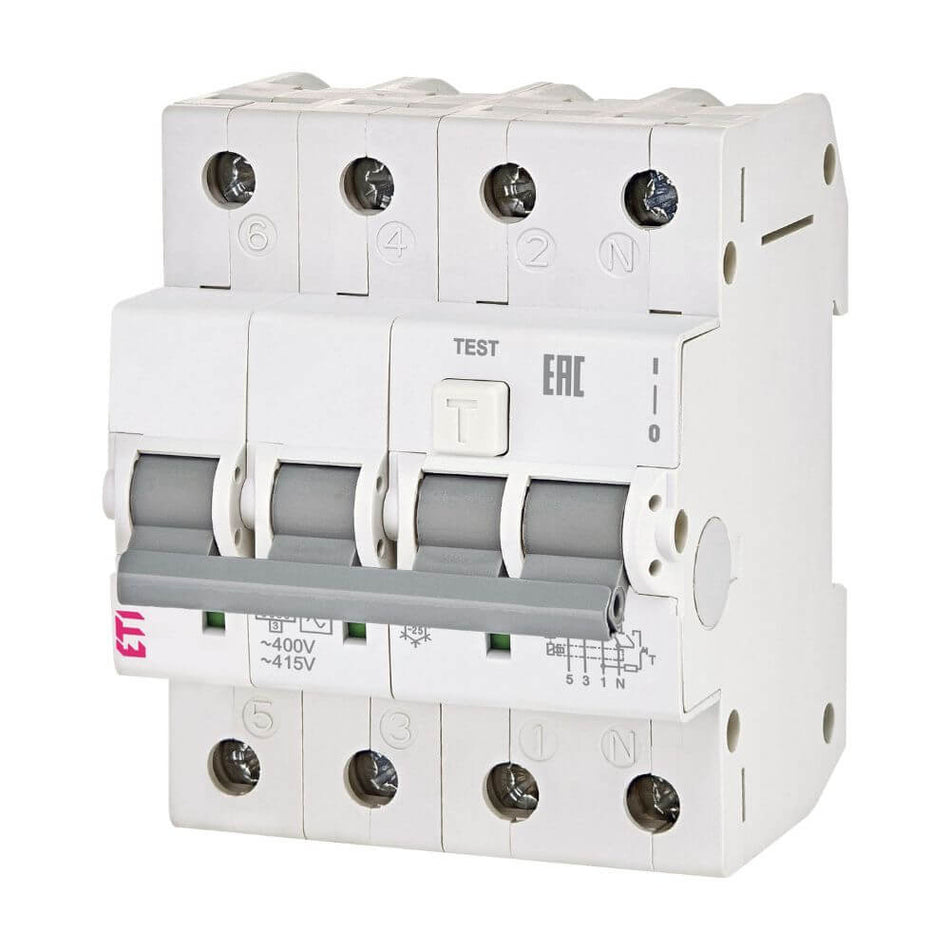 Diferential RCBO KZS-4M 3p+N A B25/0.03 ETI 002174906