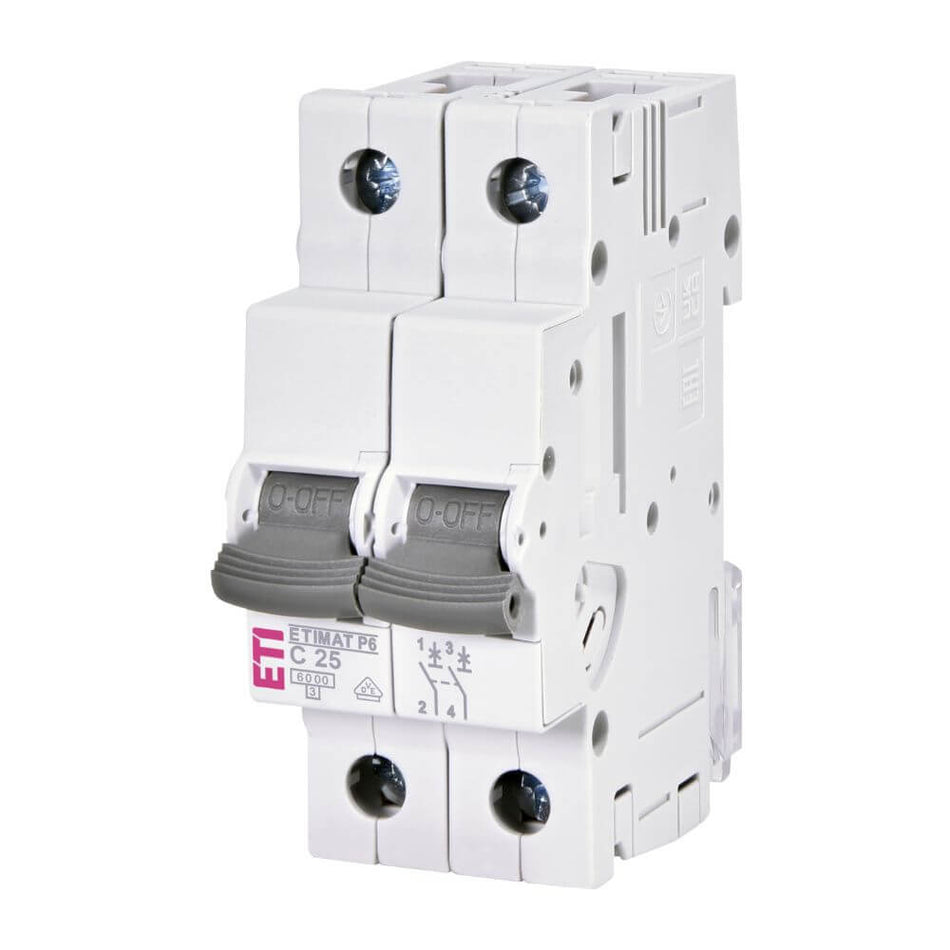 Siguranta automata ETIMAT P6 2p C25 ETI 001900232