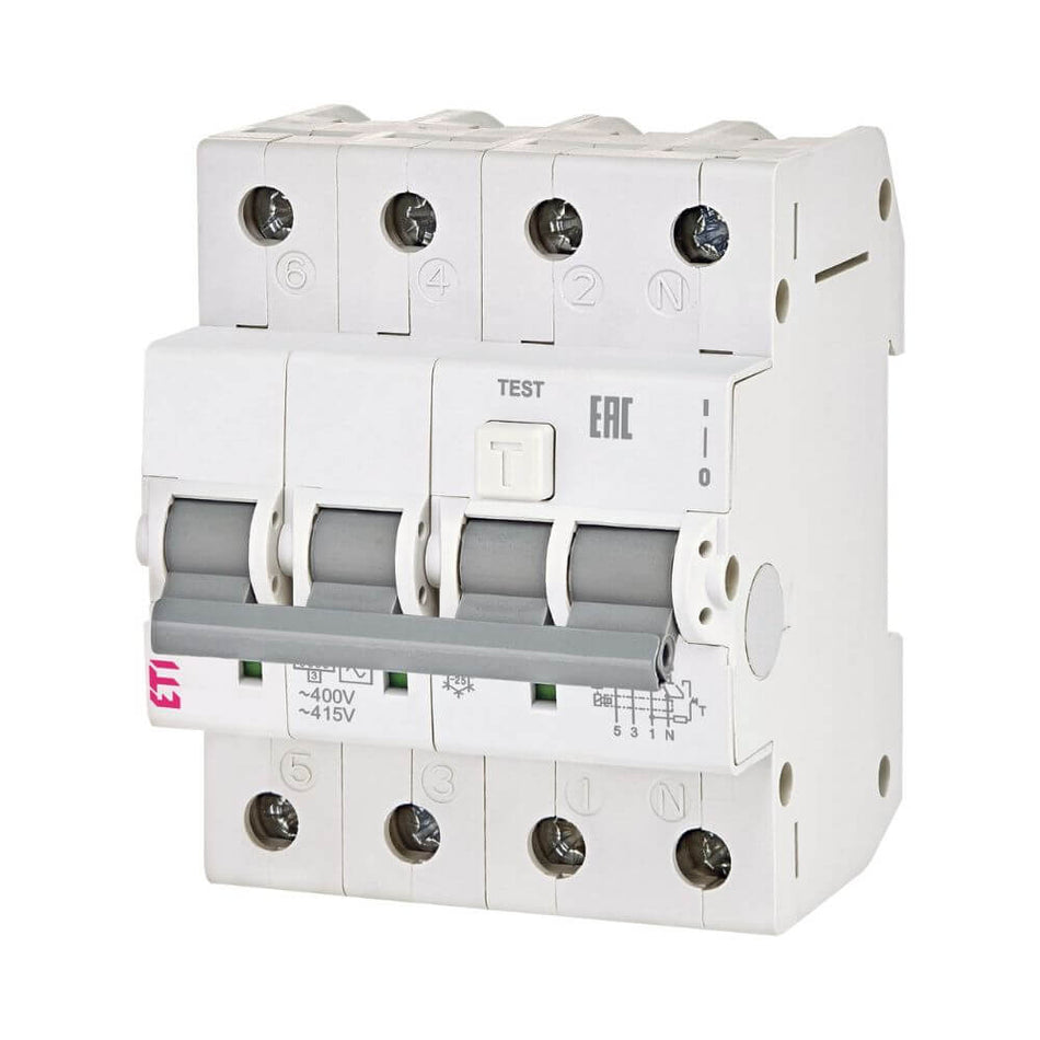 Diferential RCBO KZS-4M 3p+N A B20/0.03 ETI 002174905