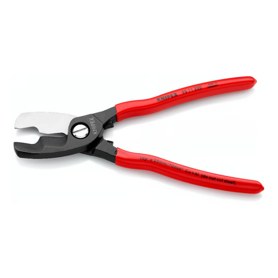 Cleste cu tais dublu pentru conductori electrici Knipex 95 11 200