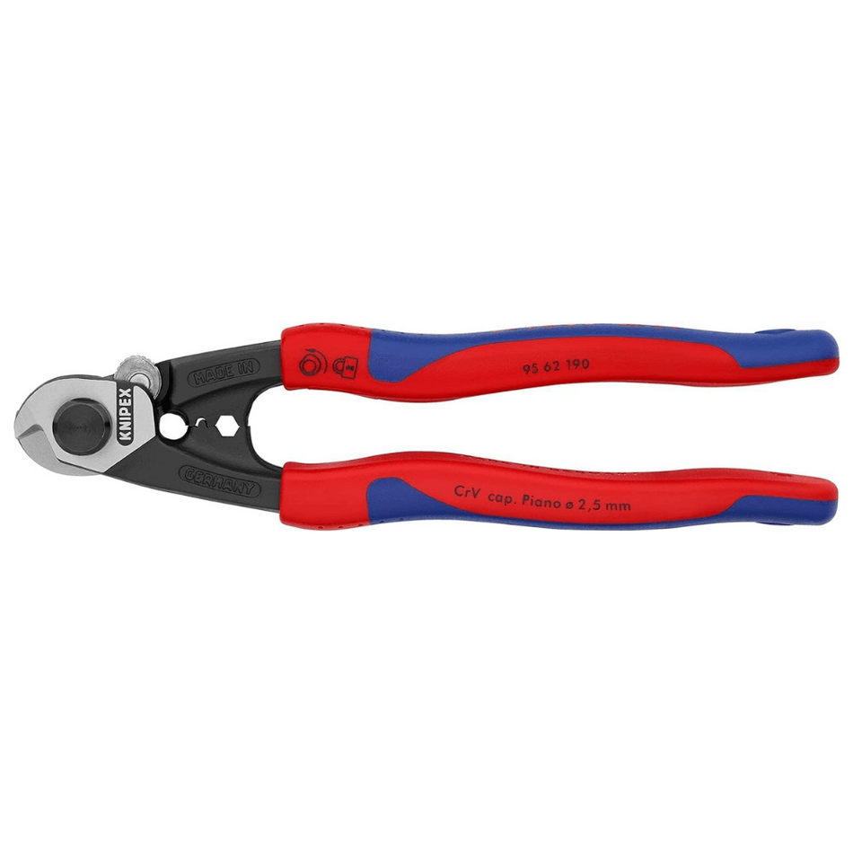 Cleste forjat tip foarfeca pentru cabluri de sarma - Knipex 95 62 190