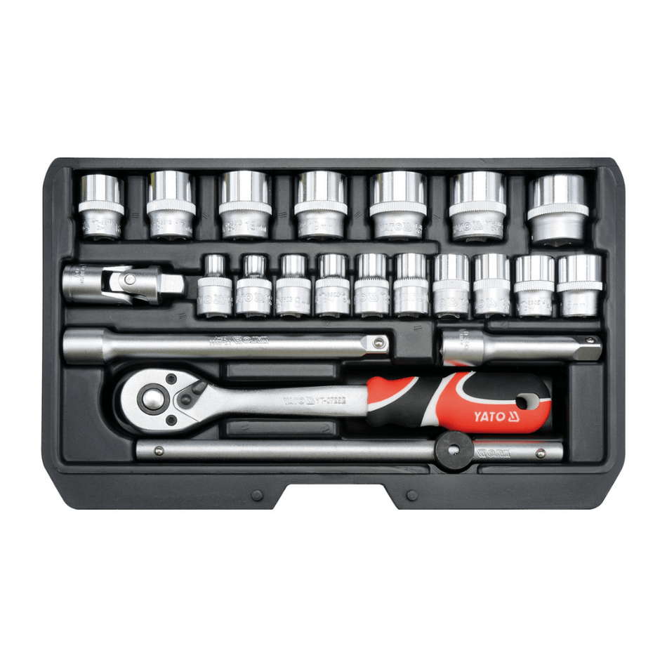 Trusa tubulare 22 piese 3/8'' - Yato YT-38561