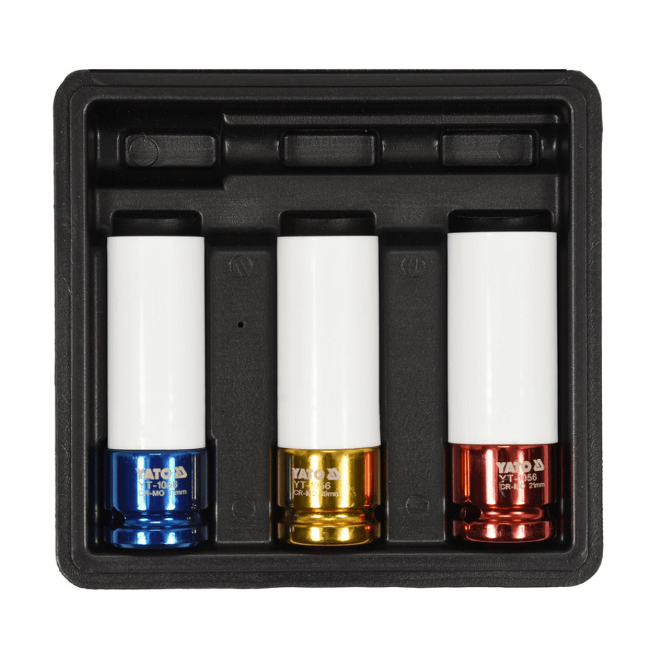 Chei de impact cu protectie, set 3 buc - YATO YT-1056