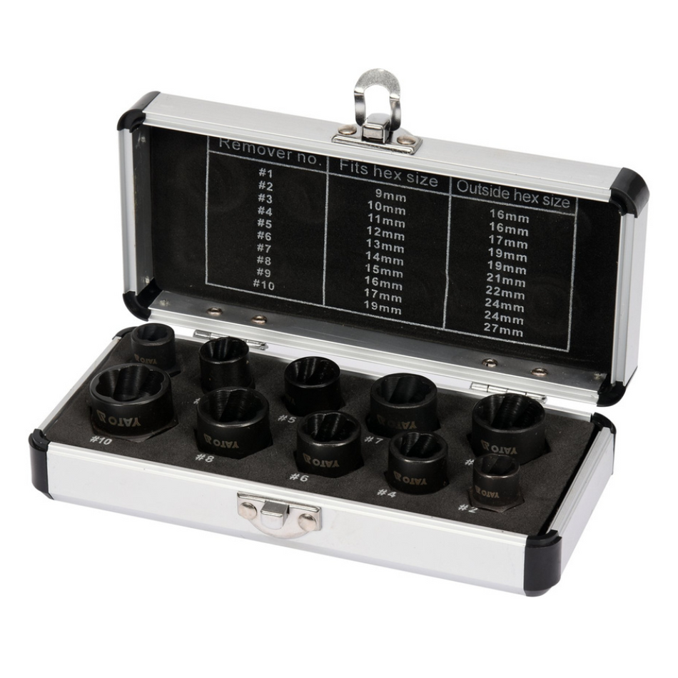 Extractoare suruburi 3/8'' set 10 piese - YATO YT-06031