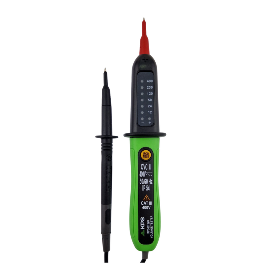Tester tensiune 12-690V AC/DC cu functie RCD - KPS DT220