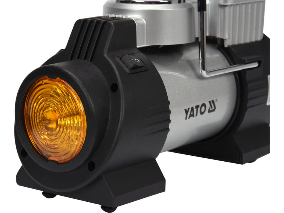 Compresor auto Yato YT-73460 180W cu presiune de 10 bar si lampa LED