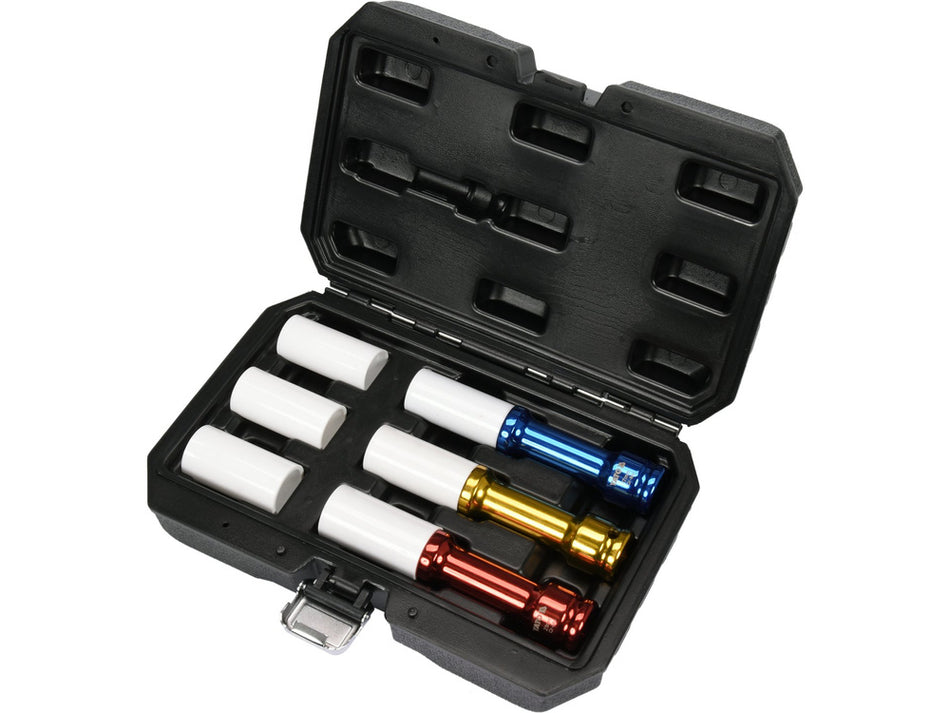Set tubulare CrMo Yato YT-10563, 17-21 mm, cu protectie pentru jante