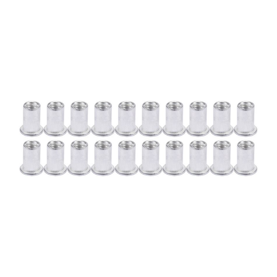 Set 20 piulite nituibile M4 aluminiu lungime 11mm Yato YT-36452