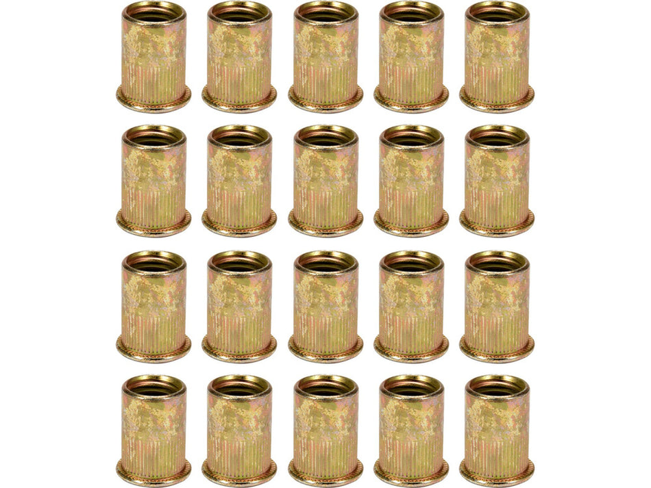 Set 20 piulite nituibile M3 9mm cu guler cilindric zimtat Yato YT-36470