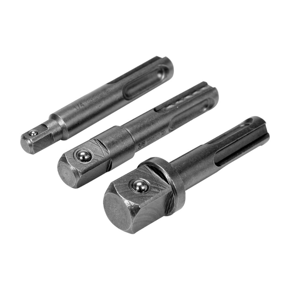 Set de 3 adaptoare Yato YT-04686 SDS Plus din otel CrMo 1/4 3/8 1/2 inch