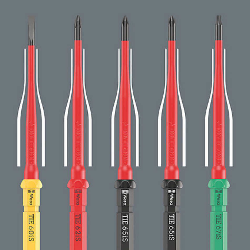 Set 7 surubelnite extra slim VDE Kraftform Kompakt - Wera 05006603001
