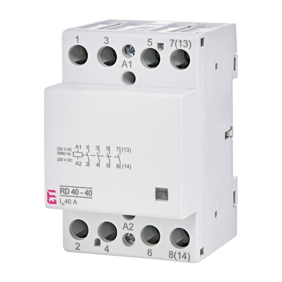 Contactor modular RD 40-40-230V AC/DC ETI 002464018