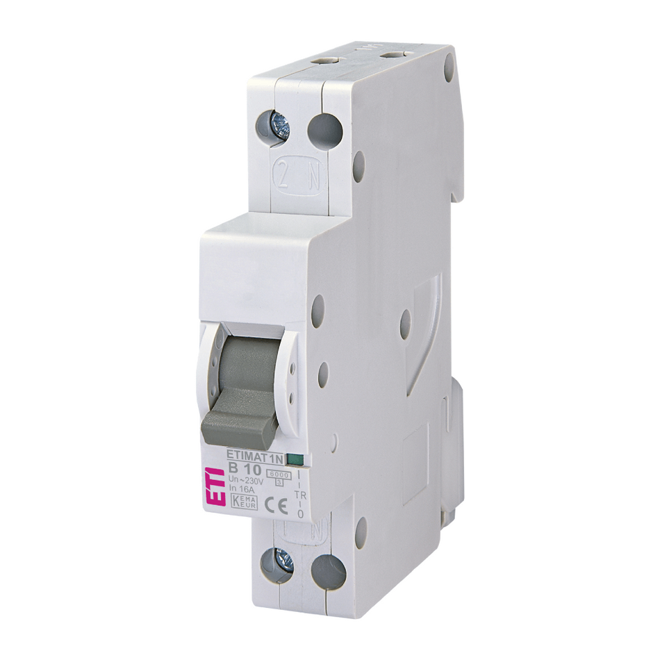 Intrerupator de circuit ETIMAT 1N 1P+N B10 230V ETI 002191102