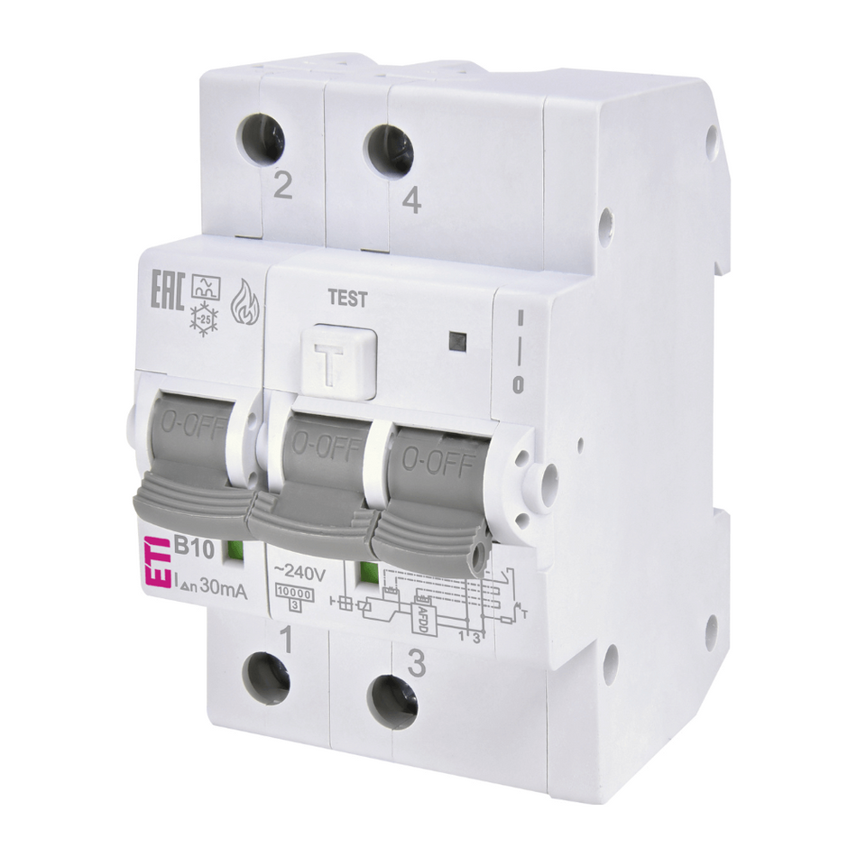 Modul protectie arc electric KZS-AFDD 3M2p A 10A B10/0.003 ETI 002173812