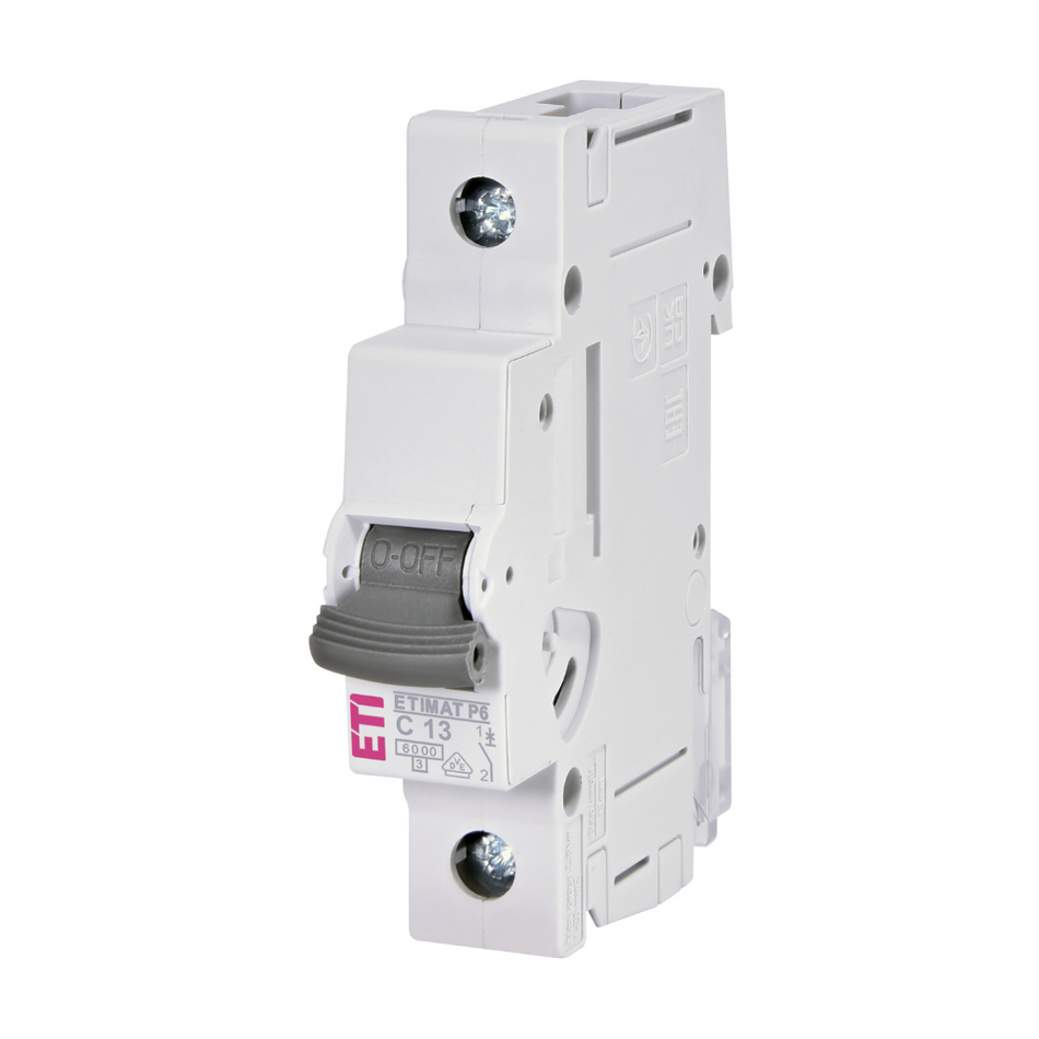 Intrerupator de circuit modular ETIMAT P6 1P C13 13A 001900029