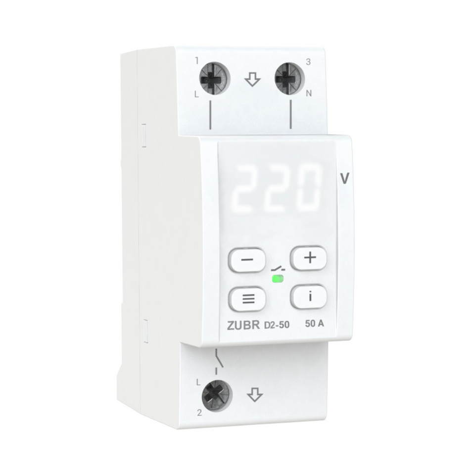 Aparat protectie supratensiune si subtensiune ZUBR D2-50 TrueRMS