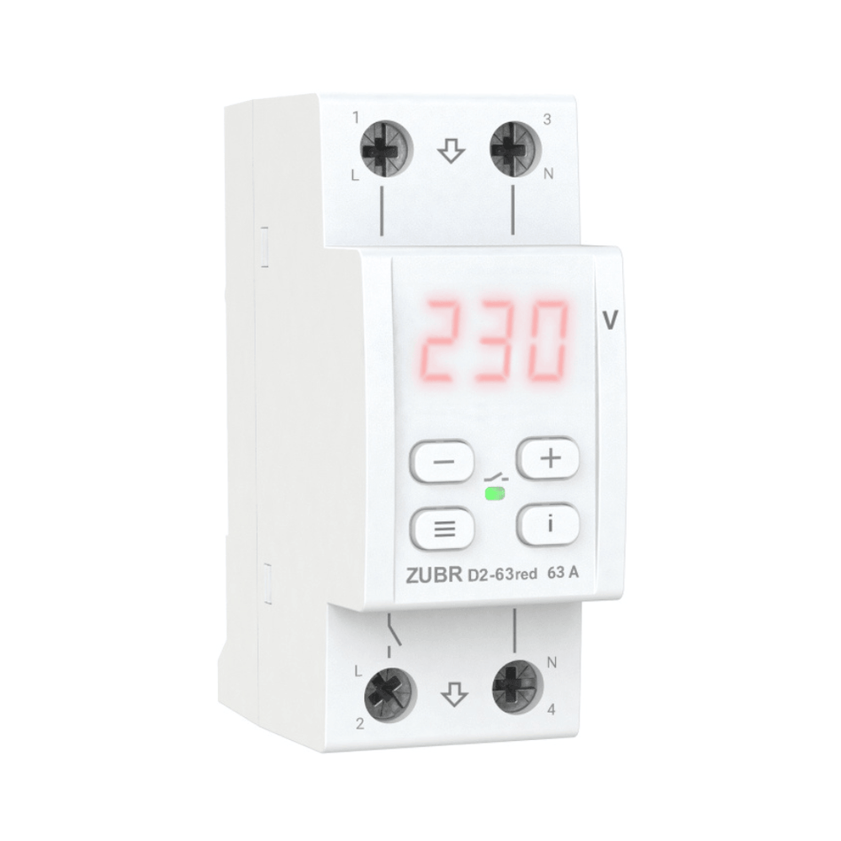 Modul automat pentru protectie tensiune ZUBR D2-63 Red 63A