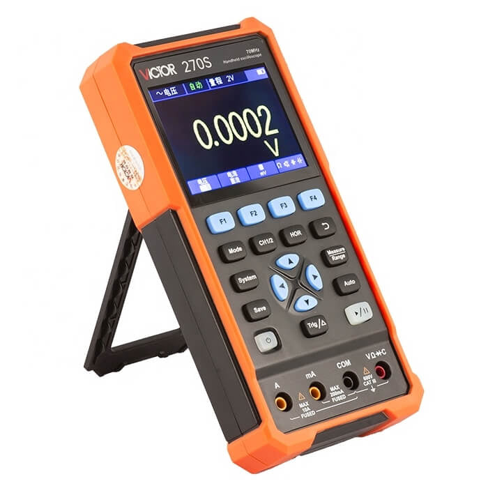 Osciloscop digital portabil 3 in 1 cu 2 canale 70 MHz Victor 270S