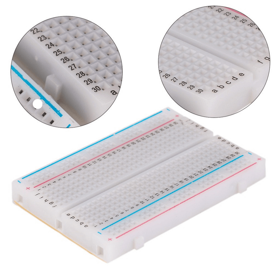 Breadboard 400 puncte pentru montaje electronice rapide