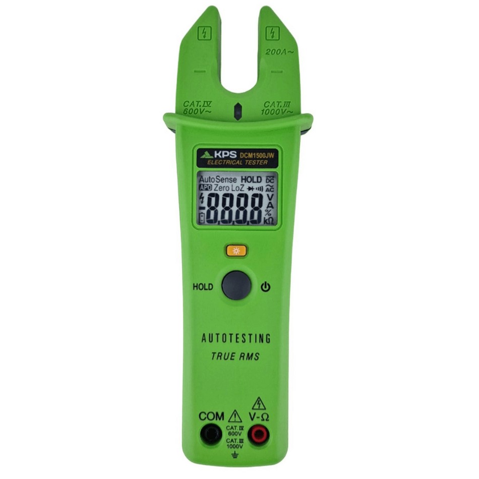 Clampmetru automat cu falci deschise, 200A AC, 1000V AC/DC, TRMS, KPS DCM1500JW