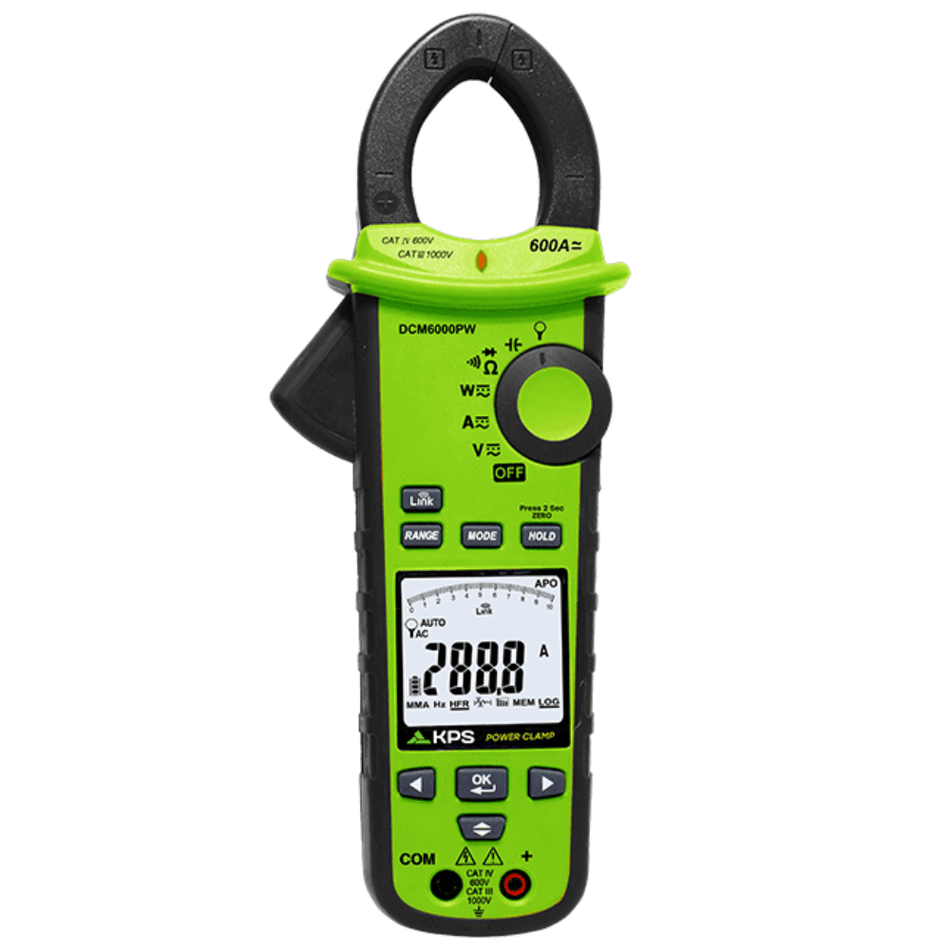 Clampmetru digital masurare putere si armonice, 600A AC/DC, Bluetooth, KPS DCM6000PW