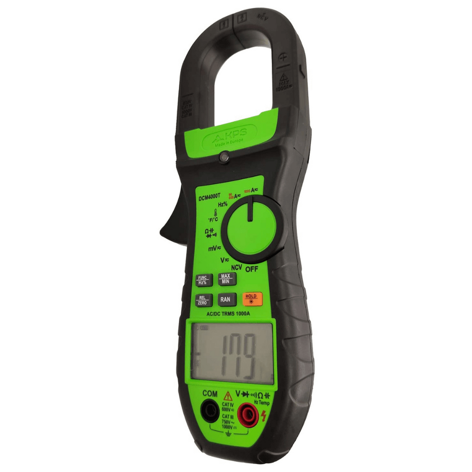 Clampmetru digital profesional, TRMS, 1000A AC/DC, KPS DCM4000T