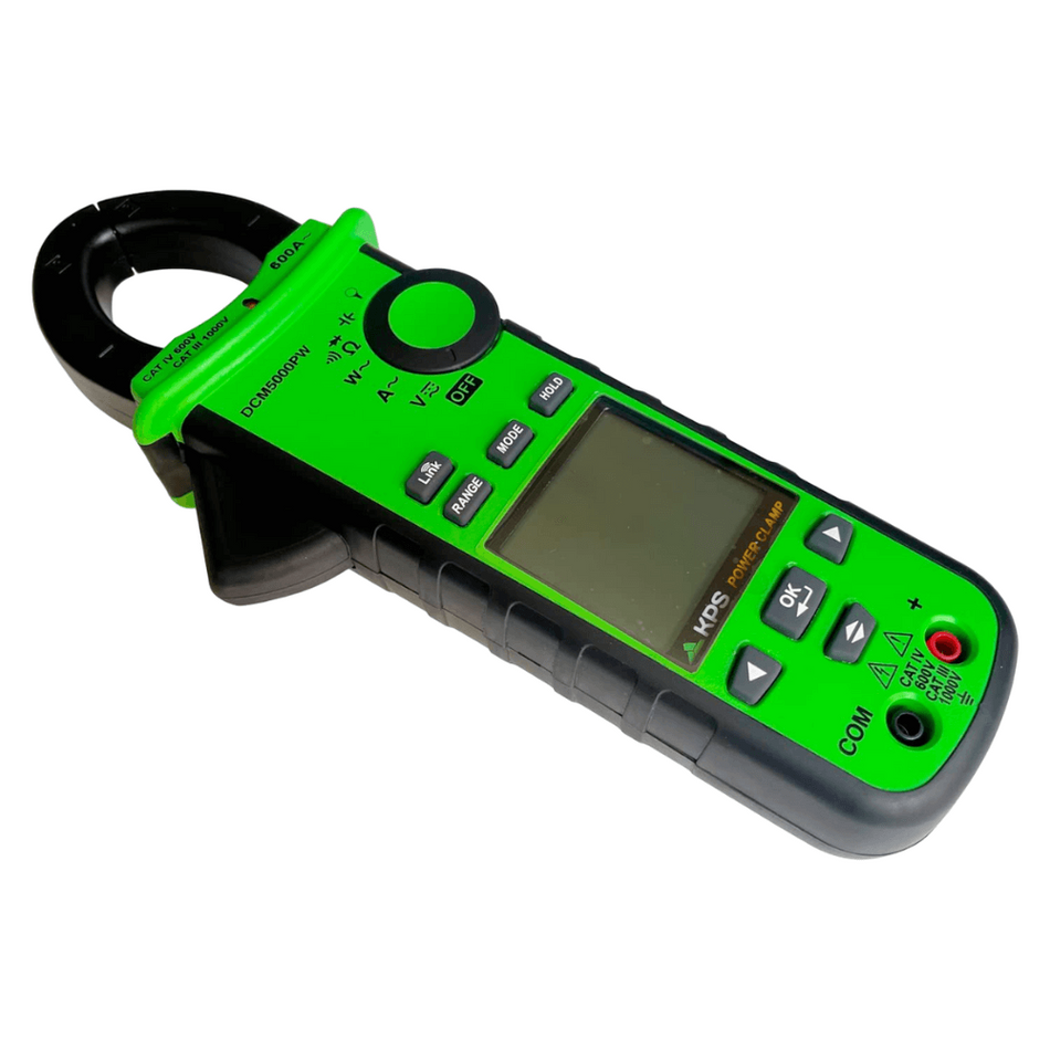 Clampmetru digital masurare putere si armonice, 600A AC, Bluetooth, KPS DCM5000PW