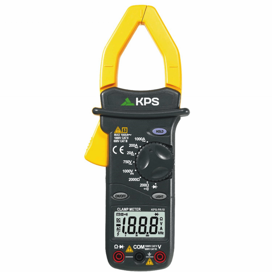 Clampmetru digital profesional, 1000A AC, 700V AC/ 1000V DC, 2kΩ, KPS PA10