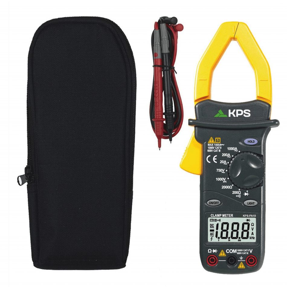 Clampmetru digital profesional, 1000A AC, 700V AC/ 1000V DC, 2kΩ, KPS PA10