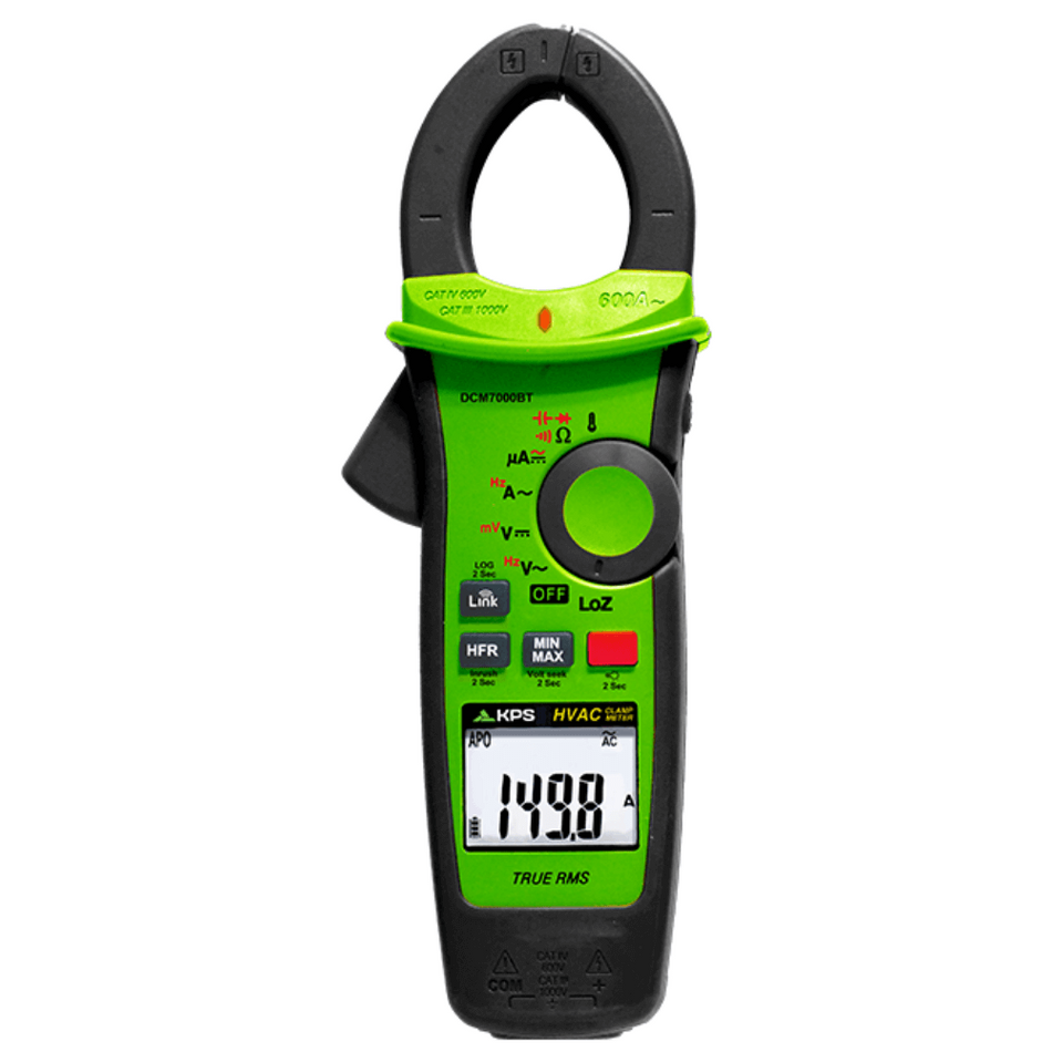Clampmetru pentru sisteme HVAC, Bluetooth, 600A AC, KPS DCM7000BT